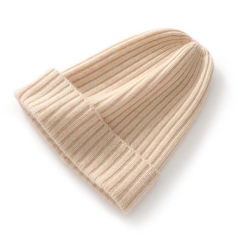 Soft Cashmere Autumn and Winter New Style Unisex Casual Ear Protection Pile Hat Fashionable Knitted Hat