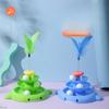 New Pet Toy Three-layer Track Cat Turntable Toy Spring Feather Cat Self-pleasure Cat Toy