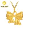 Shuibei 999 Fine Gold Slim Waist Necklace: 3D Hard Gold Women's Pendant Charm, Popular Live Broadcast Hot Seller.
