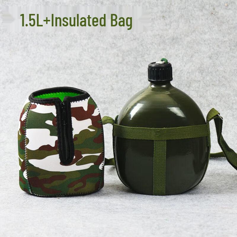 Outdoor Military Style Flat Water Bottle
