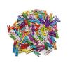 200Pcs Assorted Color Home Wooden Clip Practical Colorful Wood Photo Office Note Clamp