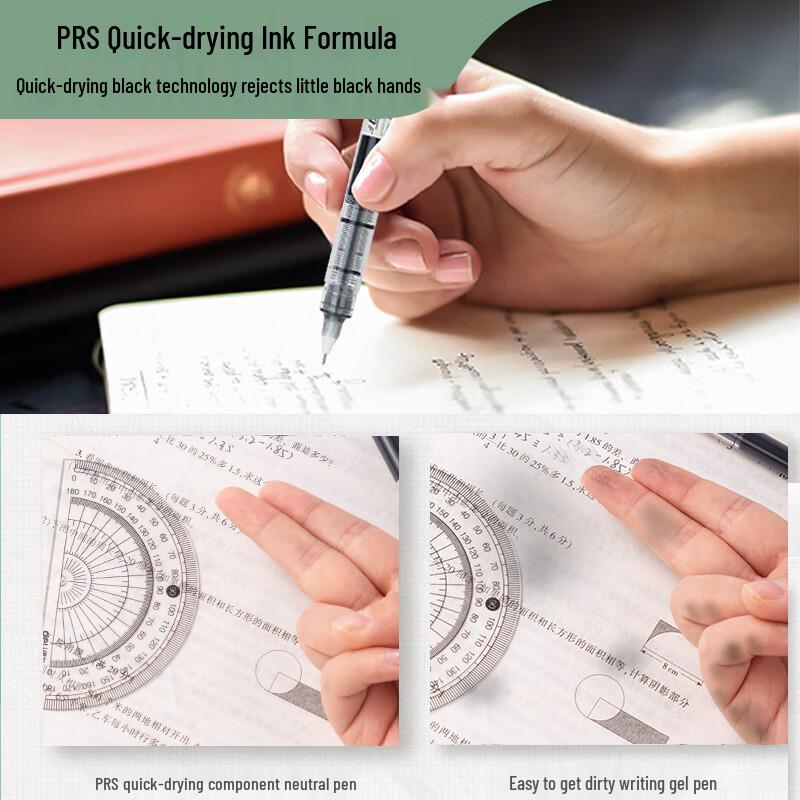 Snabbtorkande 0,5 mm Svart Gelrollerpenna för Studenter
