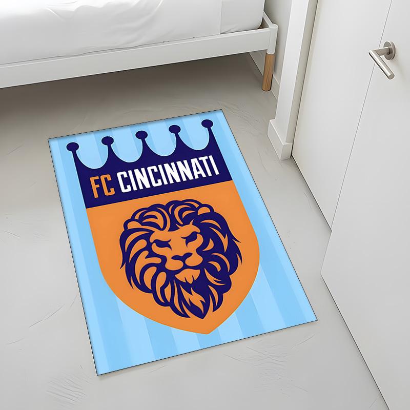FC Cincinnati (1) Rug Suitable For Living Rooms Bedrooms Computer Rooms Dining Areas And Placement Under Tables And Chairs Also An Ideal Choice For Of