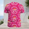 Men Plus Size V Neck Short Sleeve T Shirt Retro Mountain Print Brown Casual Pullover