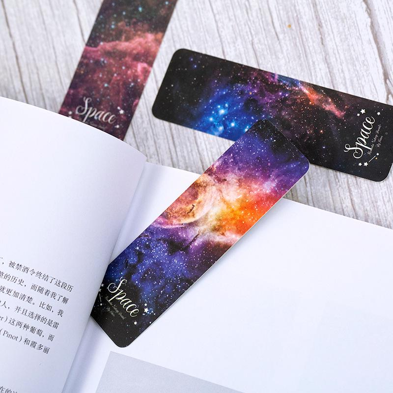 BY.NACOO Retro Bookmark Set: 28 Starry Sky & Fruit-Themed Creative Cards in 4 Styles