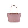 Longchamp Le Pliage Club 28 Snap Zipper Closure Leather Trim Tote Bag Women Tote Pink 2605319ESP44