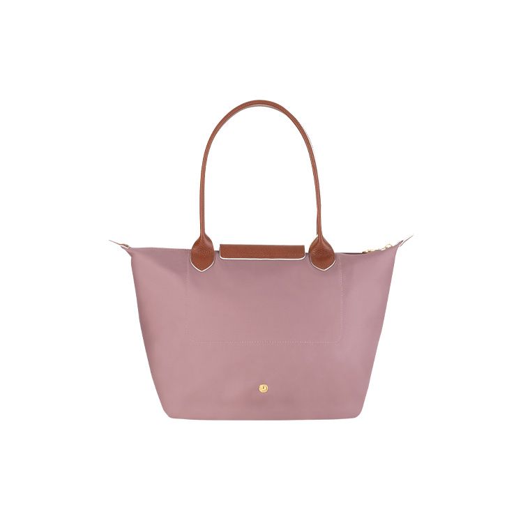 Longchamp Le Pliage Club 28 Snap Zipper Closure Leather Trim Tote Bag Women Tote Pink 2605319ESP44