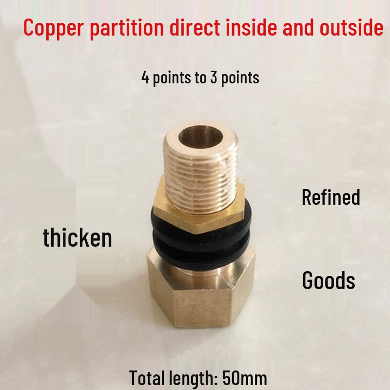 Jukai Copper Extended Bulkhead Conduit Connector