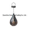 Cross-Border Iron Art Solar Lamp: Hollow Outdoor Courtyard Lawn Projection Light in Water Drop Shape