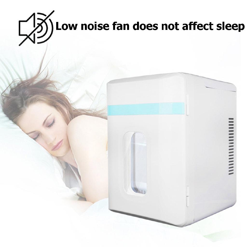 12L 2-IN-1 Mini Heating Box Fridge Home and Car Ultra Quiet Refrigerators Low Noise Car Refrigerators Cold Storage Cosmetic