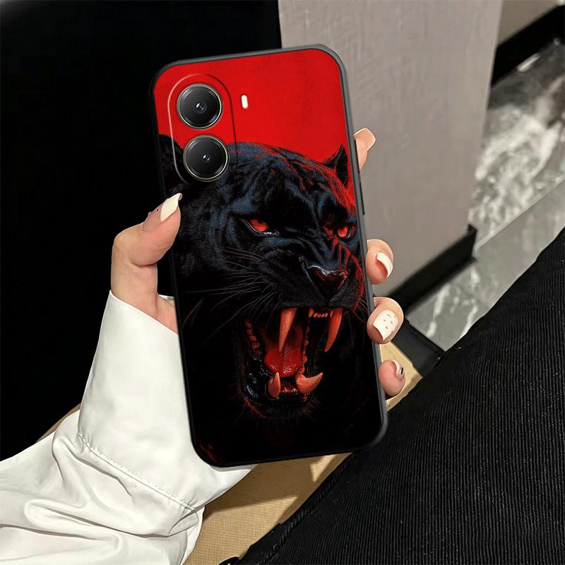 Black Panther Cool Animal Soft Phone Case for Xiaomi Poco X5 X6 X7 X8 Pro Max X3 F7 F8 Ultra M8 M7 M6 M5 Redmi 15 15C 14C 13C 12