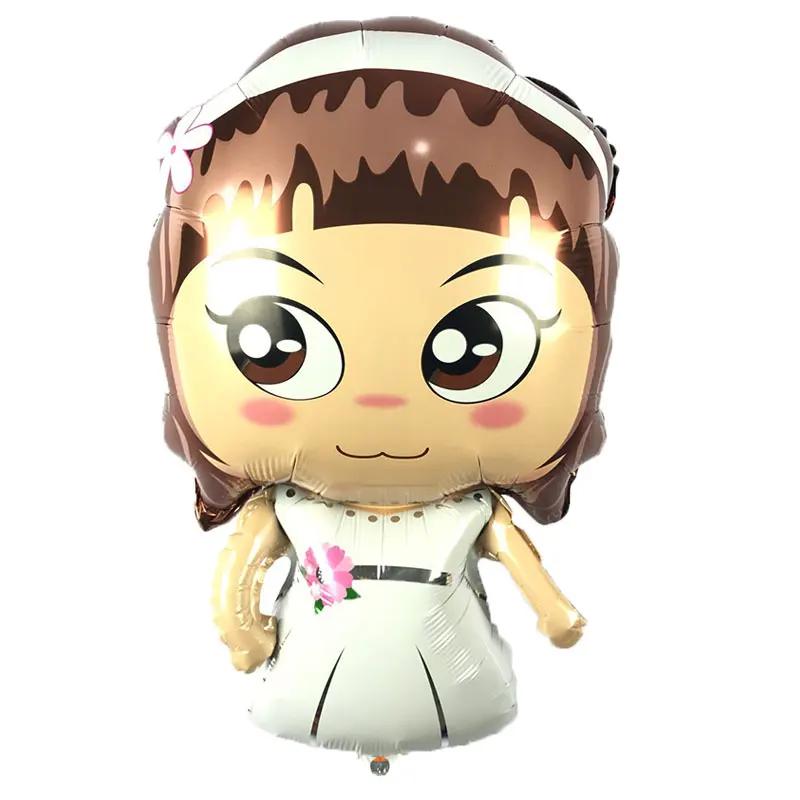 

1 шт. Жених и невеста мультфильм Globos алюминиевая фольга воздушные шары свадьба мальчик девочка День святого Валентина вечеринка украшения принадлежности Other&Other