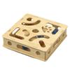 Kreative Interaktive Katzen-Puzzlebox Abnehmbares Lustiges Haustier-Puzzle-Bahnspielzeug mit Feder und Bällen Glocken Labyrinth Box Katzen-Trainingsspielzeug
