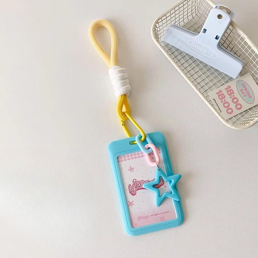 Candy Color Slide Cover 3-inch Card Holder Student Campus Bus Card Cover 3-inch Kpop Idol Photocard Holder Id Credit Card Holder