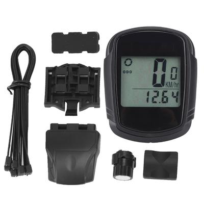PVC Wireless Solar Bicycle Computer Mountain Road Bike Waterproof Luminous Speedometer Cycling