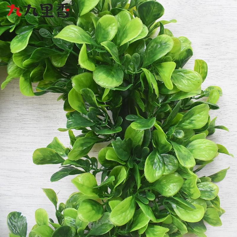 Large Artificial Jasmine Wreath 50cm Plastic Flower Door Decor Wedding Home Interior US Style