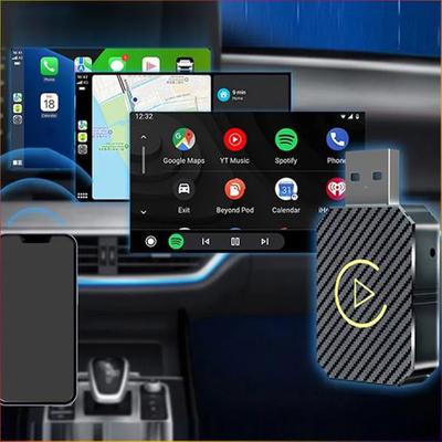 Mini Wireless Car System Phone Connecting Adapter For CarPlay Android Auto For Iphone Universal WiFi Connector Plug And Play