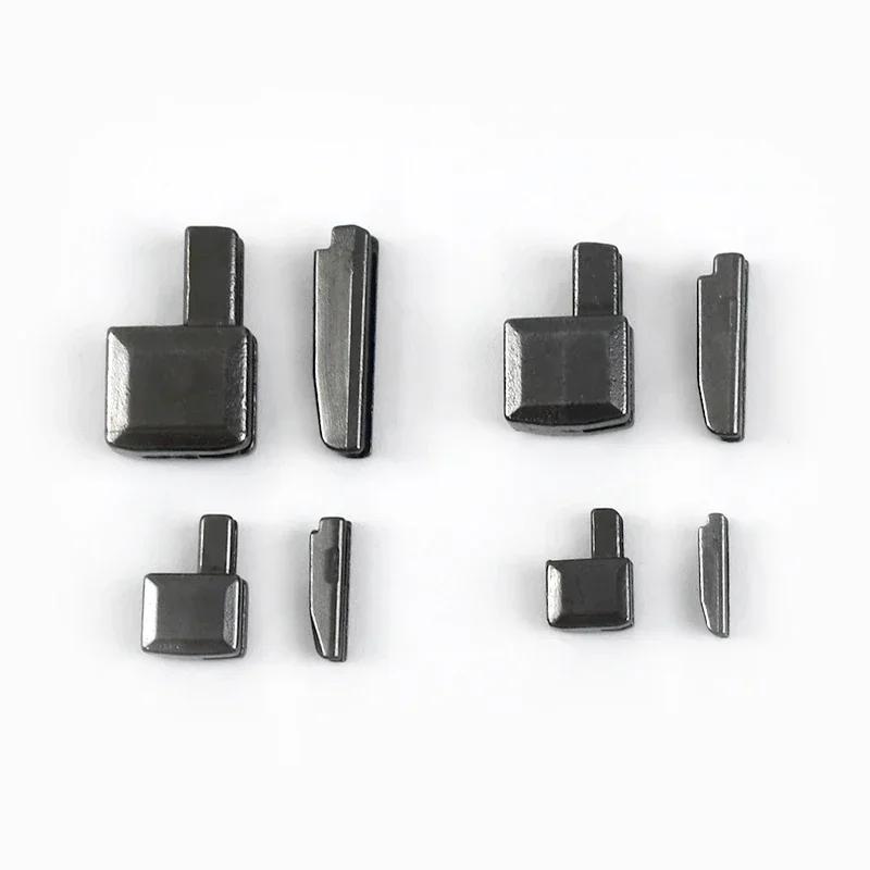 Meetee 20Sets 3# 5# 8# 10# Metal U Shape Zippers Stopper Zipper End Lock for Sewing Bag Clother Zips Repair Kit DIY Accessories