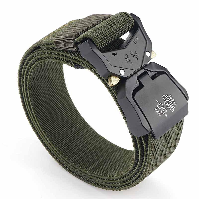 Men's Tactical Quick Release Aluminum Alloy Belt for Outdoor Sports & Military Enthusiasts