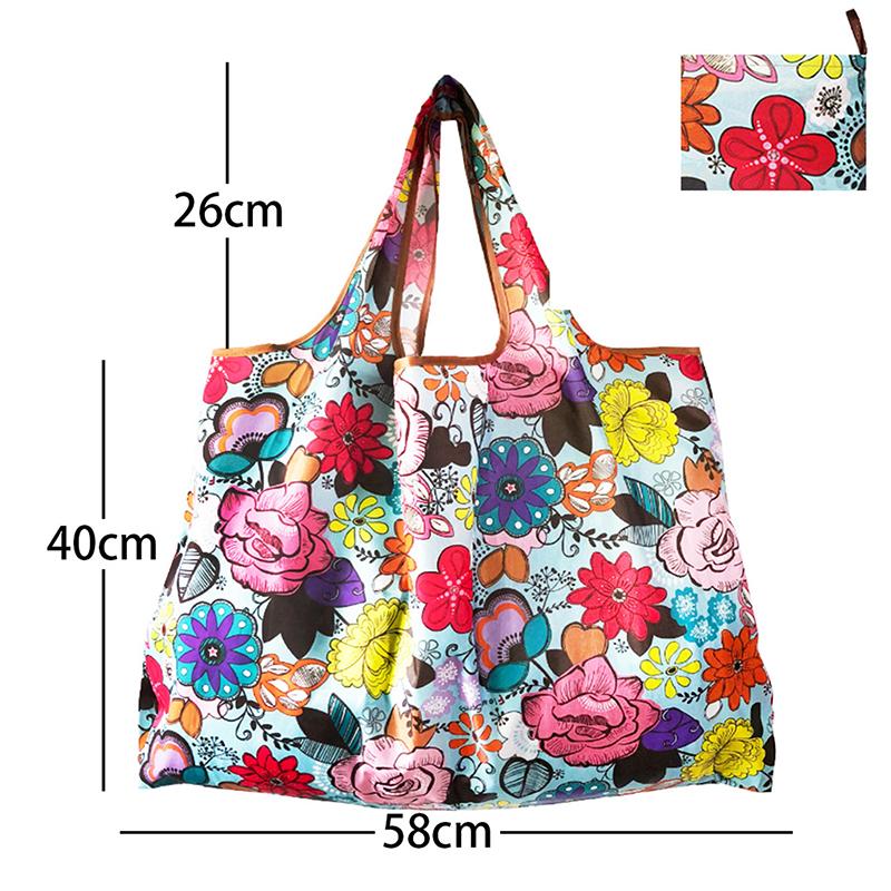 Reusable Grocery Bags Large Washable Shopping Bags Portable Foldable Environmental Friendly Heavy-Duty Handbags
