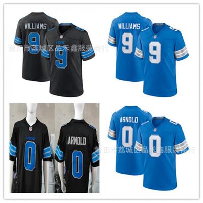 Detroit Lions NFL Jersey de Fútbol Americano Arnold Williams 0 9 Bordado Algodón Ropa para Aficionados Deportivos Hombres Mujeres