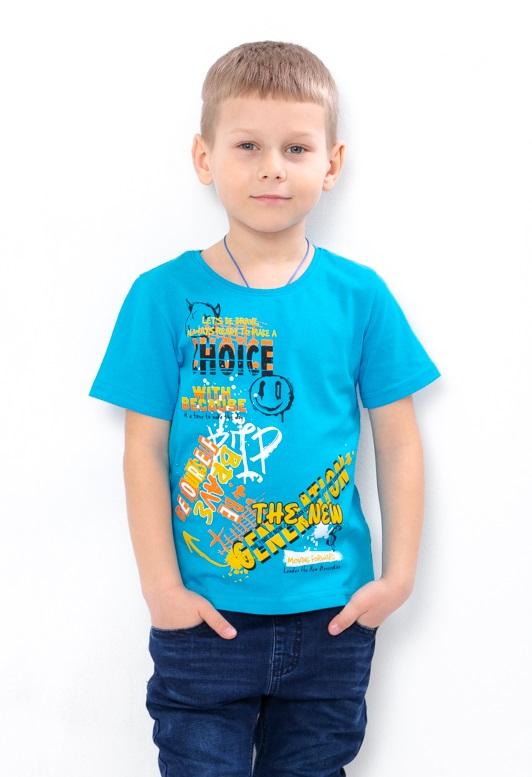 

Футболка (хлопчики), Літо Літо 6021-001-33-4 HC 110 бірюзовий