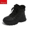 Snow Boots for Women Casual Winter Shoes Platform Non-slip Warm Fur Ankle Boots Plush Combat Outdoor Hiking Motorcycle Boots