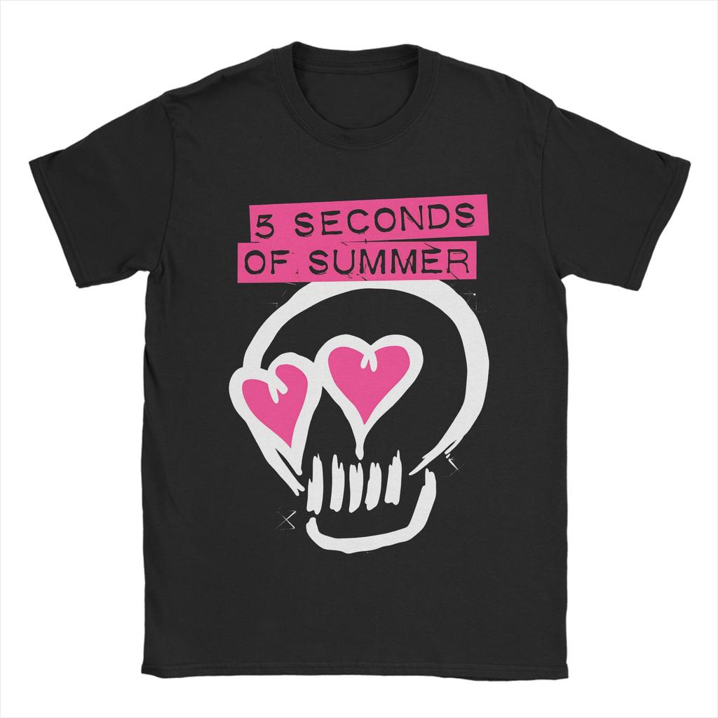 Mens TShirts 5 Seconds of Summer 5SOS Unique 100 Cotton Tees Short Sleeve T Shirts Crewneck Tops Summer