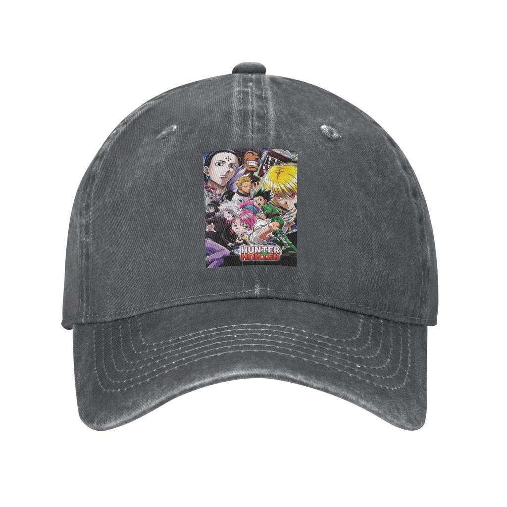 Anime HXH Hunter x Hunter Denim Fabric Cap Casual Baseball Caps Adjustable Hat Summer Unisex Baseball Hats