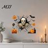 Bedroom Spooky Wall Stickers Halloween Stickers, Self Adhesive Vinyl Decals, Waterproof Removable Decals for Party Home Store Decor Peel And Stick