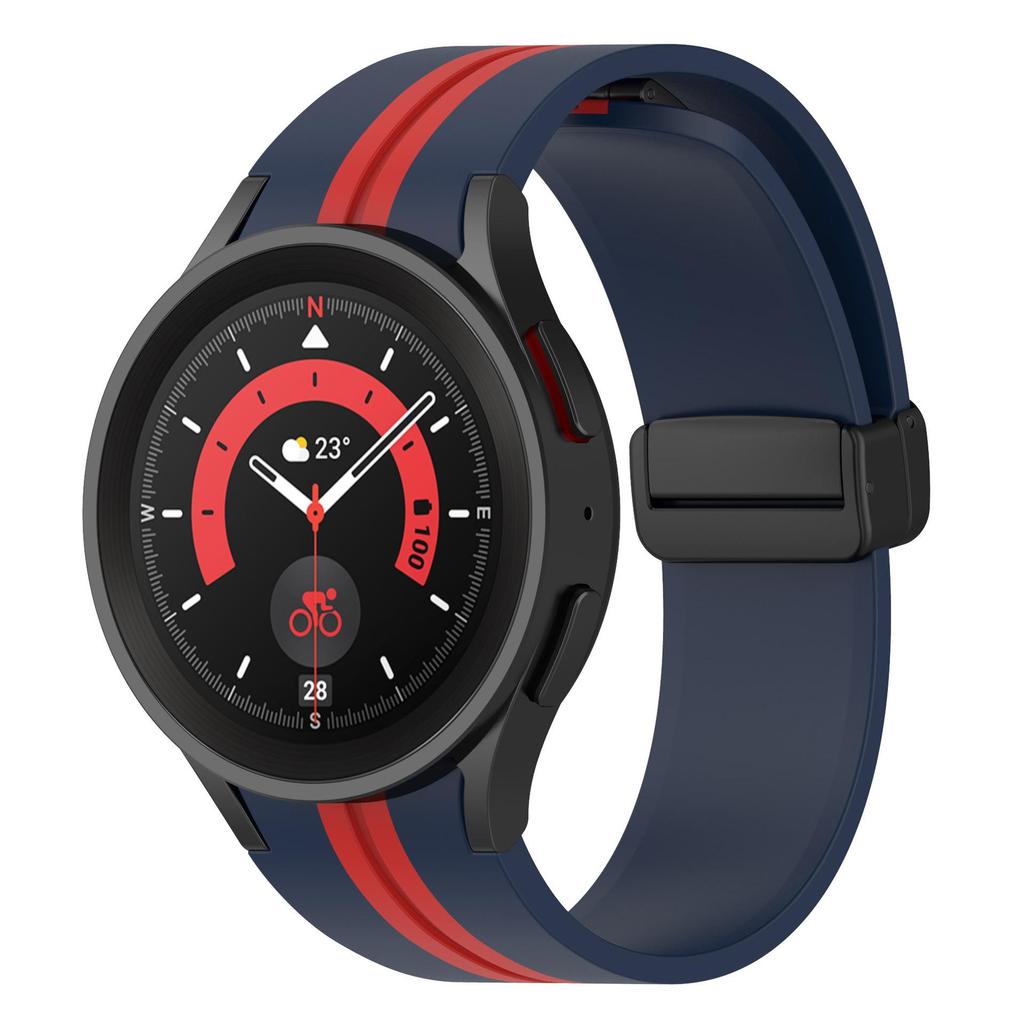 20mm Silicone Strap For Samsung Galaxy Watch 7/6/5/4 40mm 44mm 5Pro 45mm Magnetic Bracelet Galaxy Watch 6 Classic 47/43mm Band