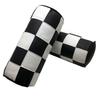 Skybell Nackenkissen für Mini und Kunstleder-Nackenkissen für bequem (2 Stücke) Cooper, BMW, MINI. Zylinderförmig, Verwendung. (Schachbrettmuster)
