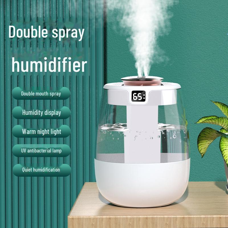 Silent Bedroom Humidifier for Pregnant Women & Babies - Large Mist Air Purifier for Small Rooms & 6 Air-Conditioned Spaces
