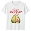 Avocado Couple Love Hearts Mens T-Shirt Womens Tee Graphic Unisex Top