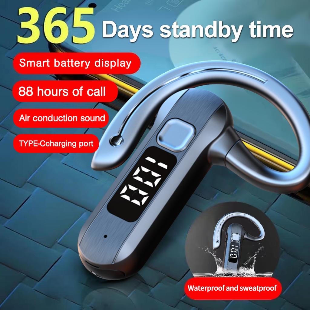 Sport Bluetooth 5.2 Headphones Bone Conduction Wireless Headset Running Noise Reduction with Mic