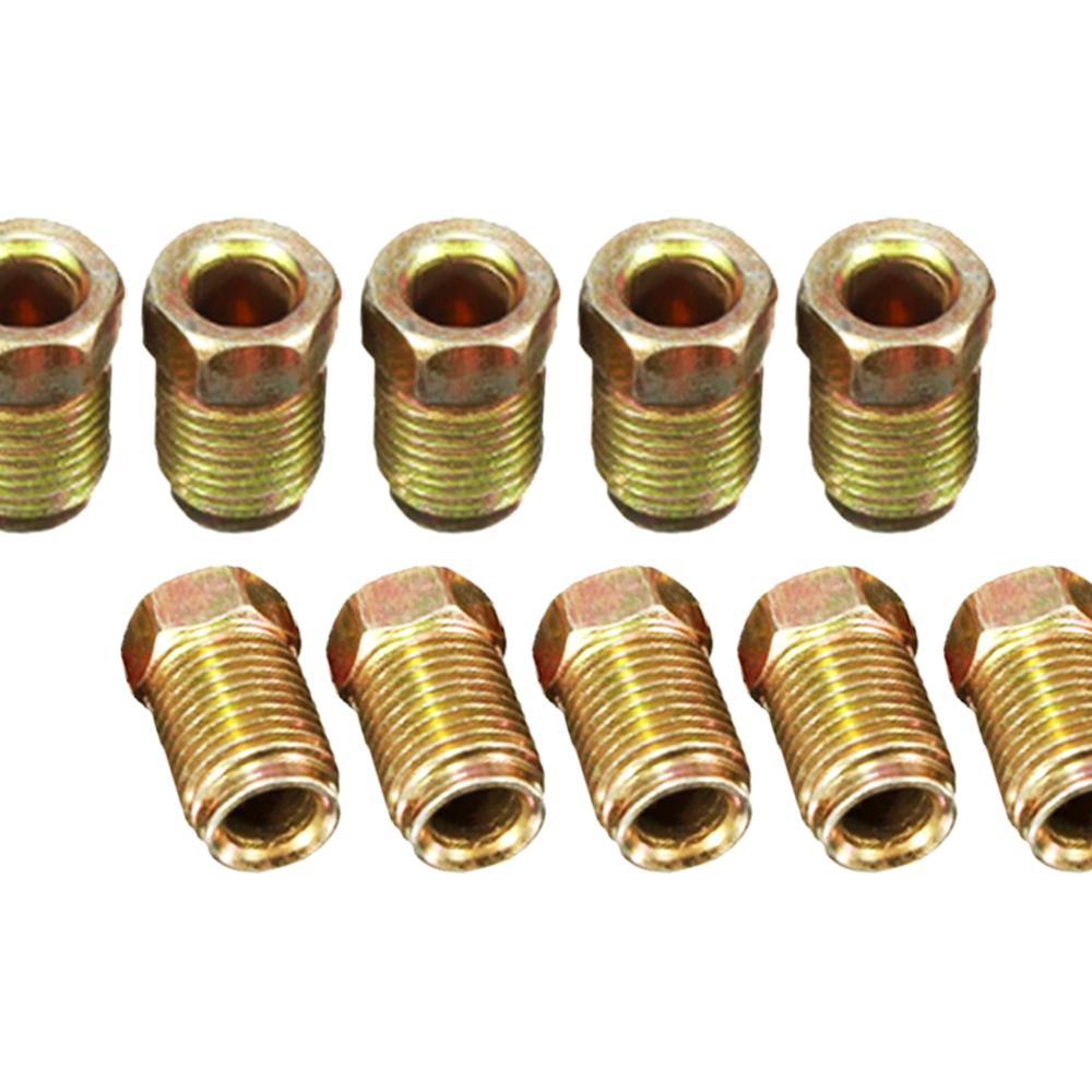 10/20pcs 10mm X 1mm Male Short Brake Pipe Screw Nuts for 3/16 Inch Metric Braking Tubes Parts Accessories Kit