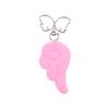 Y2K Sweet Plush Angel Wings Keychain Simple Butterfly Wing Keyring Pendant Bag Charms Backpack Hanging Decoration Couple Gifts