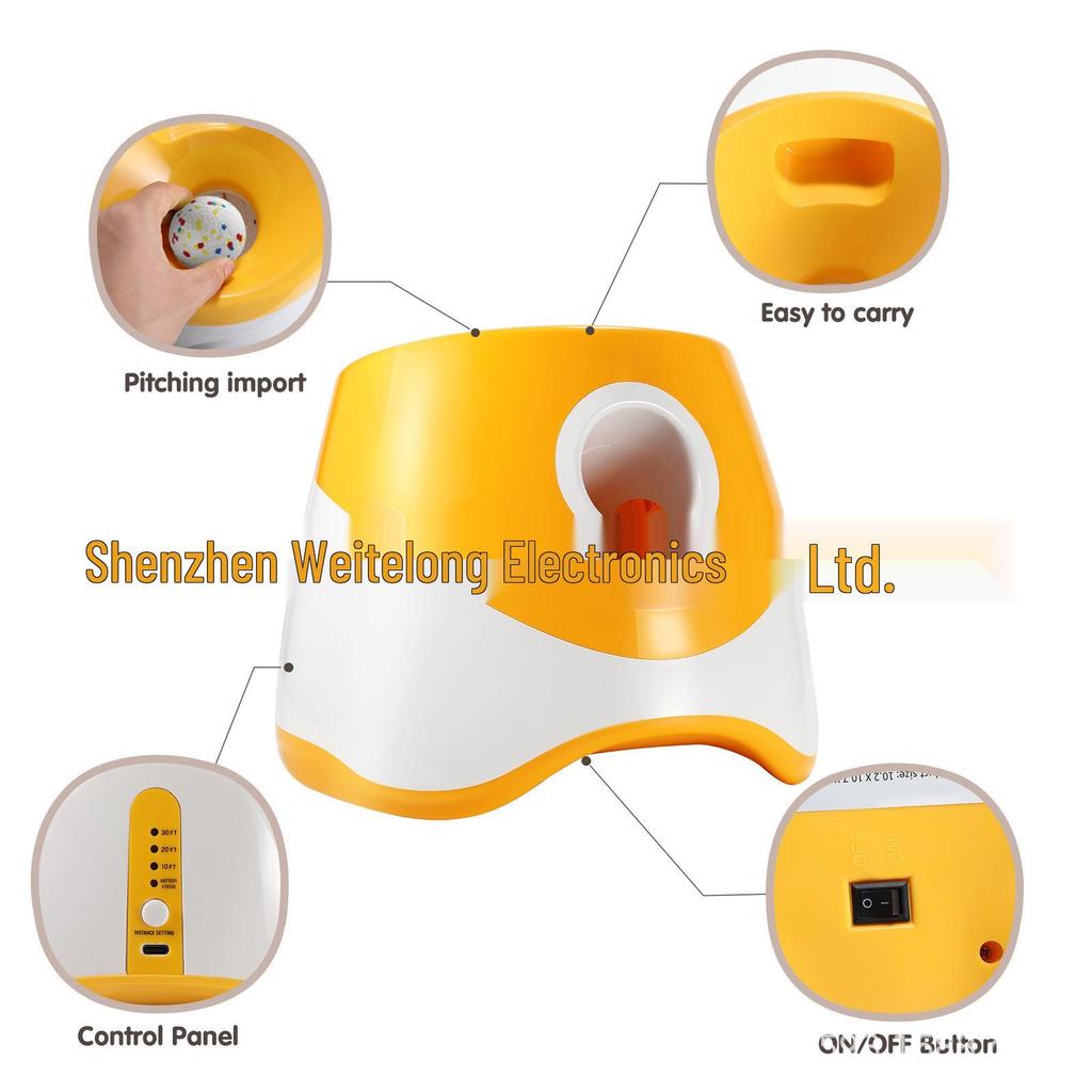 Rechargeable Smart Dog Toy - Automatic Multicolor Tennis Ball Launcher