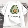 Beautiful Avocado Tshirt Unisexs Tops Summer Loose Cartoon Aesthetic Casual Tshirt Retro Harajuku Tshirt Ladies Street Wear