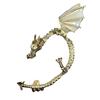 Bluelans Ohrringe, Drachen-Manschette, für Damen, leuchtend, Punk, Clip-Form, Ohr, 1 Stück, Ohrring ohne Piercing, Schmuck