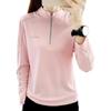 Women's Quick-Dry Long Sleeve Top for Sports, Fitness, Running, Hiking, and Mountaineering - Spring/Summer Lightweight Stand Collar Shirt.