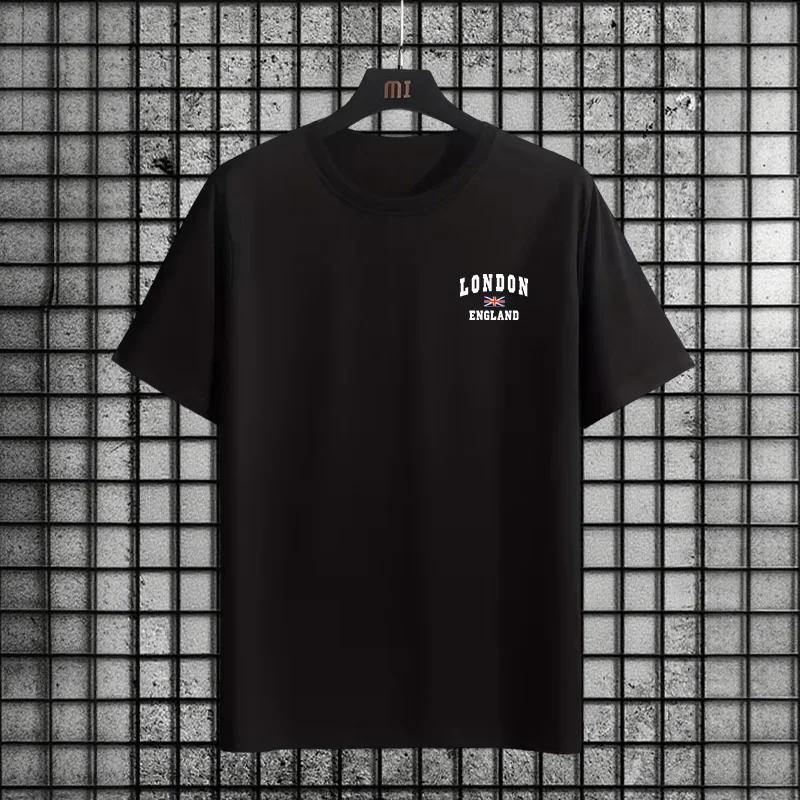 2025 New Arrival Mens Tshirt High Quality Oneck Short Sleeve Top Summer Spring Male Daily Casual Fashion Comfort Cotton Tees