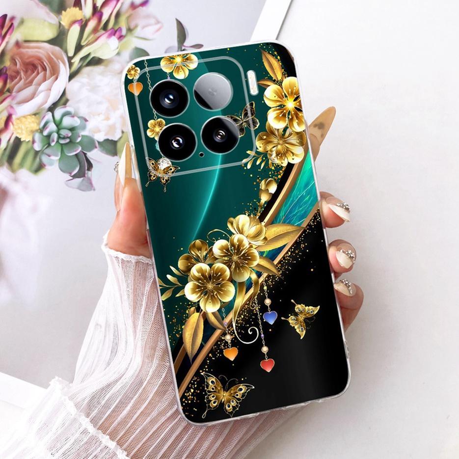 For Xiaomi Mi 15 Pro 5G Case Luxury Butterfly Painted Cover Soft Silicone Phone Case For Xiaomi 15 Pro Mi15 Pro 5G Fundas Bumper