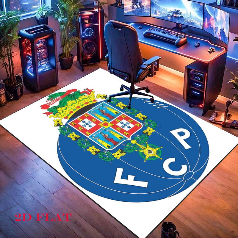 FC Porto Poster Teppich für Wohnzimmer Schlafzimmer Zuhause Sofa Dekoration, Kinder Spiel rutschfeste Bodenmatte