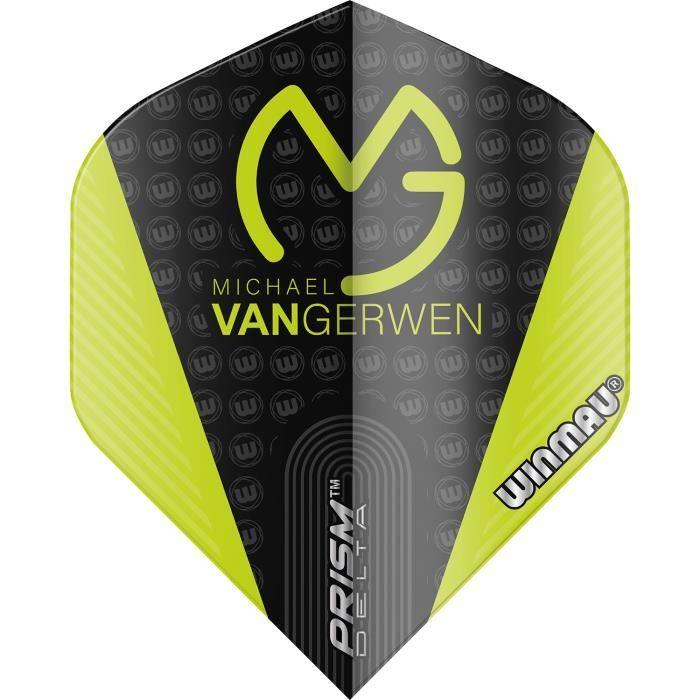 Flechette Steering Wheels - Winmau - MvG Prism Delta - Vert - Noir - 100 Micron