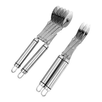 3/5 Räder Einziehbares Mehrradmesser Edelstahl Pizza Schneider mit Griff Teigteiler Messer Flexible Rollklinge Werkzeug