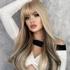 Women's 62cm Hair Simulation Hair Long Hair Straight Hair Rose Hair Net Headwear Full Head Cover Natural and Realistic Wig