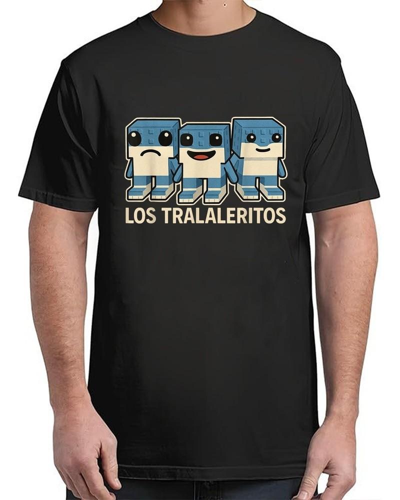 Los Tralaleritos Забавный Итальянский Мозголом Кринж Мем Винтажный Взрослый S-4XL Унисекс Футболка S