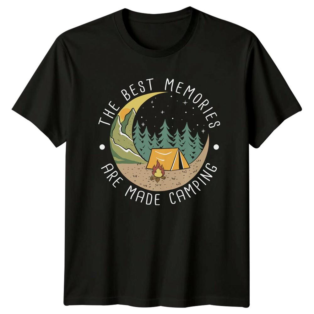 

Best Memories Camping TShirt Outdoor Adventure Tent Graphic Tee Unisex T-Shirt XXXL