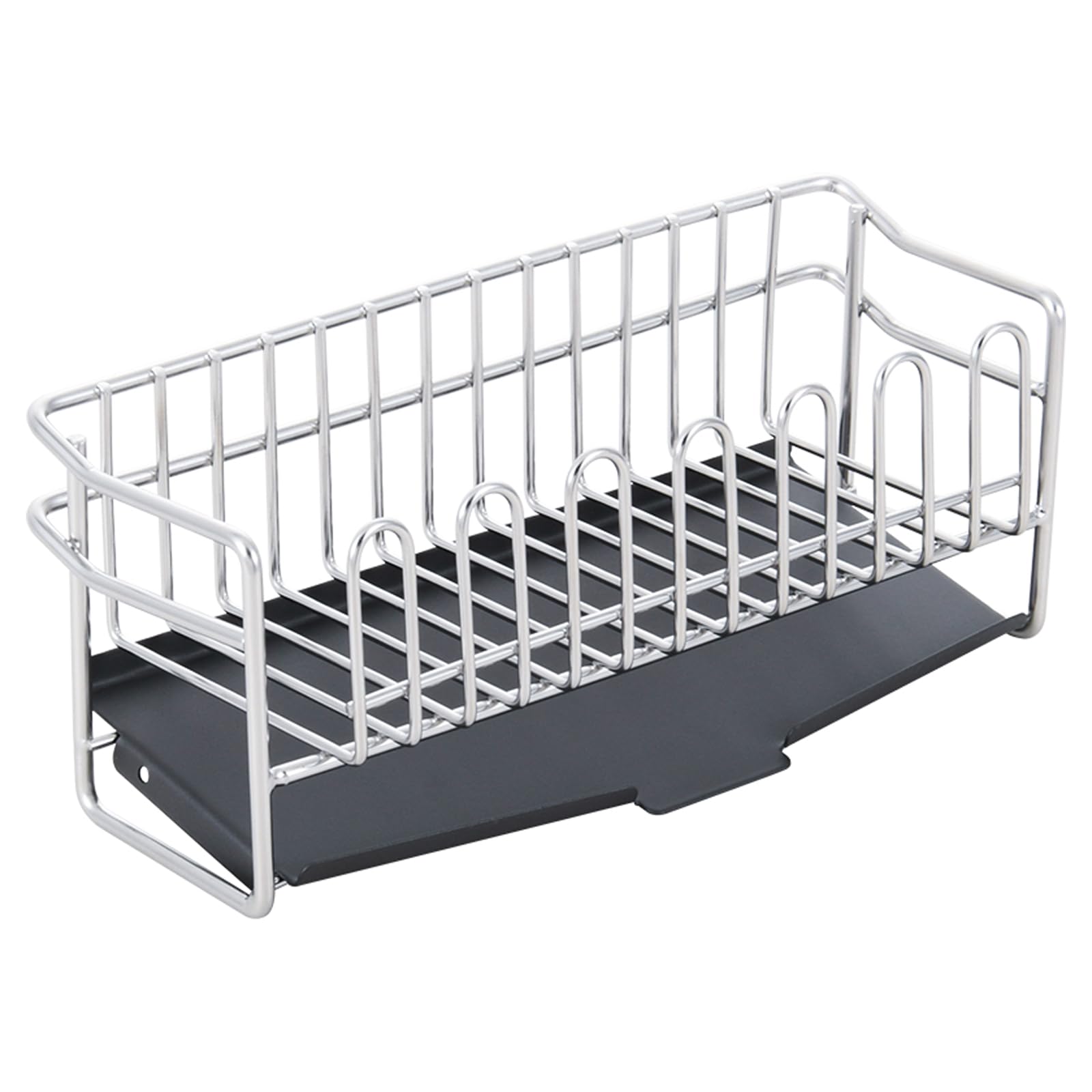 

Dish over the dish drainer stainless drainer, sink, drainer, basket, steel, rust-proof, scratch-resistant (silver, 21.2cm)